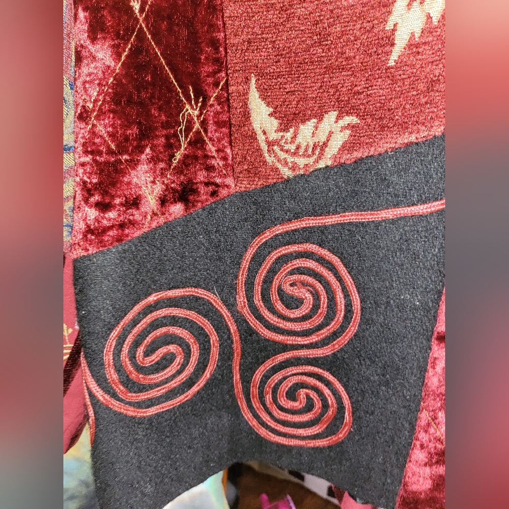 Indigo Moon Vintage Jacket Patchwork Unique Find … - image 8